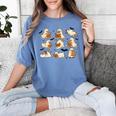 Halloween Ghost Book Lover Women's Comfort Colors T-Shirt Chalky Mint Halloween Ghost Book Lover Women's Comfort Colors T-Shirt Chalky Mint