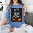 Halloween Girls Boys Cute Wolf Book Pumpkin Kids Halloween Women's Comfort Colors T-Shirt Chalky Mint Halloween Girls Boys Cute Wolf Book Pumpkin Kids Halloween Women's Comfort Colors T-Shirt Chalky Mint