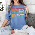 What Happens In Book Club Stays In Book Club Retro Women's Comfort Colors T-Shirt Chalky Mint