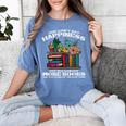 Happiness More Books Read Reading Librarian Men Women Kids Women's Comfort Colors T-Shirt Chalky Mint