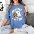 Haunted By My TBR Cute Ghost Book Reading Teacher Halloween Women's Comfort Colors T-Shirt Chalky Mint Haunted By My TBR Cute Ghost Book Reading Teacher Halloween Women's Comfort Colors T-Shirt Chalky Mint