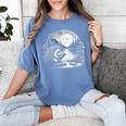 Hedgehog Reading Book Full Moon Lake Scenery Women's Comfort Colors T-Shirt Chalky Mint