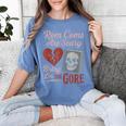 Horror Book Club Creepy Reader Gothic Fiction Thriller Fan Women's Comfort Colors T-Shirt Chalky Mint