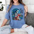 Hot Tea & Spicy Books Skeleton Reader Women's Comfort Colors T-Shirt Chalky Mint Hot Tea & Spicy Books Skeleton Reader Women's Comfort Colors T-Shirt Chalky Mint