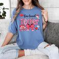 HUGvyn One Loved Teacher Valentine Book Heart Reading Bow Women's Comfort Colors T-Shirt Chalky Mint HUGvyn One Loved Teacher Valentine Book Heart Reading Bow Women's Comfort Colors T-Shirt Chalky Mint