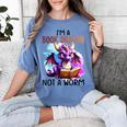 I'm A Book Dragon Not A Worm Women's Comfort Colors T-Shirt Chalky Mint
