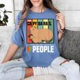 Introvert Capybara Rodent Animal Lover Antisocial Retro Women's Comfort Colors T-Shirt Chalky Mint