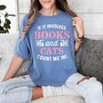 If It Involves Books And Cats Book Lover Women's Comfort Colors T-Shirt Chalky Mint