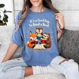Its A Good Day To Read Book Cute Fox Sloth Owl Novel Reading Women's Comfort Colors T-Shirt Chalky Mint Its A Good Day To Read Book Cute Fox Sloth Owl Novel Reading Women's Comfort Colors T-Shirt Chalky Mint
