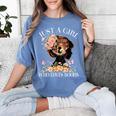 Just A Girl Who Loves Books Book Lover Reading For Women Women's Comfort Colors T-Shirt Chalky Mint Just A Girl Who Loves Books Book Lover Reading For Women Women's Comfort Colors T-Shirt Chalky Mint