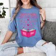 Just A Girl Who Loves Books Butterflies Reading Women's Comfort Colors T-Shirt Chalky Mint