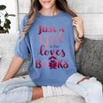 JUST A GIRL WHO LOVES BOOKS LIBRARIAN BOOK LOVERS BOOKWORM Women's Comfort Colors T-Shirt Chalky Mint JUST A GIRL WHO LOVES BOOKS LIBRARIAN BOOK LOVERS BOOKWORM Women's Comfort Colors T-Shirt Chalky Mint