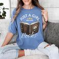 Just A Girl Who Loves Books Witchcraft Spell Book Halloween Women's Comfort Colors T-Shirt Chalky Mint Just A Girl Who Loves Books Witchcraft Spell Book Halloween Women's Comfort Colors T-Shirt Chalky Mint