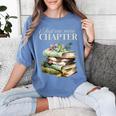 Just One More Chapter Book Lover Women's Comfort Colors T-Shirt Chalky Mint