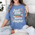 Just One More Chapter Book Reading Floral Teacher Book Lover Women's Comfort Colors T-Shirt Chalky Mint