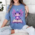Kawaii Axolotl Cute Axolotls Reading Book Women's Comfort Colors T-Shirt Chalky Mint Kawaii Axolotl Cute Axolotls Reading Book Women's Comfort Colors T-Shirt Chalky Mint