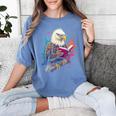 Kawaii Eagle Reads Book Reading Library Book Bookworm Women's Comfort Colors T-Shirt Chalky Mint