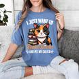Kawaii Feline Book Reading Read Books Pet My Calico Cat Men Women Women's Comfort Colors T-Shirt Chalky Mint