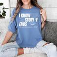 I Know How The Story Ends Book Of Revelation Jesus Is King Women's Comfort Colors T-Shirt Chalky Mint
