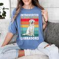 Labrador Retriever Introvert White Lab Women's Comfort Colors T-Shirt Chalky Mint