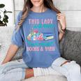 THIS LADY Will Never Own Enough BOOKS & YARN Women's Comfort Colors T-Shirt Chalky Mint THIS LADY Will Never Own Enough BOOKS & YARN Women's Comfort Colors T-Shirt Chalky Mint