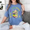Let The Good Books Roll Mardi Gras Reading Women's Comfort Colors T-Shirt Chalky Mint