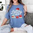 Library Crew Book Lovers Librarian Xmas Holiday Christmas Women's Comfort Colors T-Shirt Chalky Mint Library Crew Book Lovers Librarian Xmas Holiday Christmas Women's Comfort Colors T-Shirt Chalky Mint