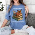 Life Is Better With Butterflies And Books Cute Butterfly Women's Comfort Colors T-Shirt Chalky Mint