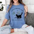 Life Is Better With Yarn Cats And Books Women's Comfort Colors T-Shirt Chalky Mint