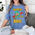Little Cute Superhero Brother Comic Book Baby Bro Women's Comfort Colors T-Shirt Chalky Mint