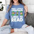 This Little Leprechaun Likes To Read St Patrick's Day Book Women's Comfort Colors T-Shirt Chalky Mint This Little Leprechaun Likes To Read St Patrick's Day Book Women's Comfort Colors T-Shirt Chalky Mint