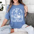 I Look Better Bent Over a Book Proud Smut Reader Skeleton Women's Comfort Colors T-Shirt Chalky Mint