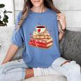Love Book Coffee Heart Coquette Bow Valentines Day Women's Comfort Colors T-Shirt Chalky Mint Love Book Coffee Heart Coquette Bow Valentines Day Women's Comfort Colors T-Shirt Chalky Mint