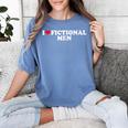 I Love Heart Fictional Men Simple Cute Reading Books Women's Comfort Colors T-Shirt Chalky Mint