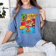 Lucha Libre Comic Book Mexican Wrestling Cartoon Wrestler Women's Comfort Colors T-Shirt Chalky Mint