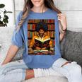 Man Reading Book Black History Month Book Lover Afro Women's Comfort Colors T-Shirt Chalky Mint