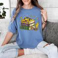 Mardi Gras Book Lover Reading Reader Men Women Kids Women's Comfort Colors T-Shirt Chalky Mint