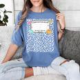 Matching Group Halloween Teacher Composition Book Notebook Women's Comfort Colors T-Shirt Chalky Mint