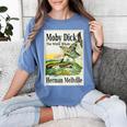 Moby Dick Book Cover Illustration Women's Comfort Colors T-Shirt Chalky Mint