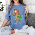 Monkey With a Book Women's Comfort Colors T-Shirt Chalky Mint
