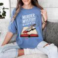 Murder Mystery And a Cup Of Tea Book Humor Women's Comfort Colors T-Shirt Chalky Mint