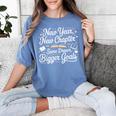 New Year New Chapter Same Dream Bigger Goals 2026 Book Lover Women's Comfort Colors T-Shirt Chalky Mint New Year New Chapter Same Dream Bigger Goals 2026 Book Lover Women's Comfort Colors T-Shirt Chalky Mint