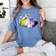 Non-Binary Book Lover Nonbinary Daisy LGBT Reading Pride Women's Comfort Colors T-Shirt Chalky Mint Non-Binary Book Lover Nonbinary Daisy LGBT Reading Pride Women's Comfort Colors T-Shirt Chalky Mint