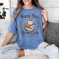 North Pole Book Club Hot Cocoa Served Daily Librarian Xmas Women's Comfort Colors T-Shirt Chalky Mint