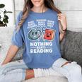 Nothing Beats Reading Rock Paper Scissors Book Lover Women's Comfort Colors T-Shirt Chalky Mint Nothing Beats Reading Rock Paper Scissors Book Lover Women's Comfort Colors T-Shirt Chalky Mint