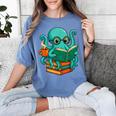 Octopus Reading Book Reading Bookworm Reader Women's Comfort Colors T-Shirt Chalky Mint