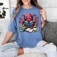 Octopus Reading Book Coffee Lover Bookaholic Bookworm Reader Women's Comfort Colors T-Shirt Chalky Mint
