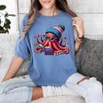 Octopus Reading Book Kraken Book Lover Women's Comfort Colors T-Shirt Chalky Mint