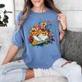 Open Book With Colorful Floral Reading Magic Women's Comfort Colors T-Shirt Chalky Mint