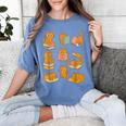 Orange Cats Reading Books Cat Lover Women's Comfort Colors T-Shirt Chalky Mint